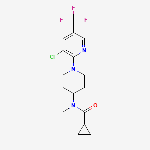 N-{1-[3-chloro-5-(trifluoromethyl)pyridin-2-yl]piperidin-4-yl}-N-methylcyclopropanecarboxamide
