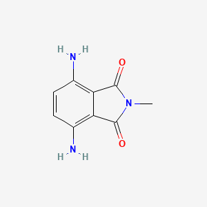 molecular formula C9H9N3O2 B2481822 4,7-diamino-2-methyl-2,3-dihydro-1H-isoindole-1,3-dione CAS No. 2868-12-4