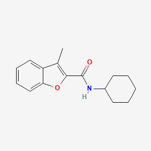 molecular formula C16H19NO2 B2481886 N-cyclohexyl-3-methyl-1-benzofuran-2-carboxamide CAS No. 842959-11-9