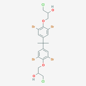 molecular formula C21H22Br4Cl2O4 B024820 2,2-Bis[3,5-dibromo-4-(3-chloro-2-hydroxypropoxy)phenyl]propane CAS No. 101622-05-3