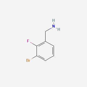 B2482051 (3-Bromo-2-fluorophenyl)methanamine CAS No. 1177559-63-5; 261723-28-8
