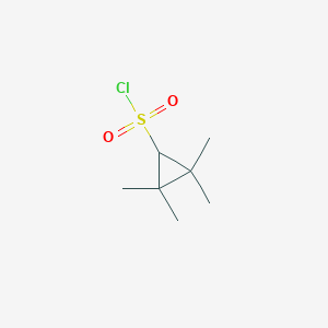 molecular formula C7H13ClO2S B2482144 2,2,3,3-Tetramethylcyclopropane-1-sulfonyl chloride CAS No. 2241141-44-4