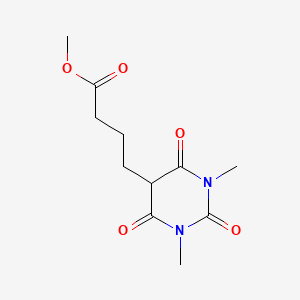 molecular formula C11H16N2O5 B2482154 Methyl 4-(1,3-dimethyl-2,4,6-trioxohexahydro-5-pyrimidinyl)butanoate CAS No. 478046-32-1