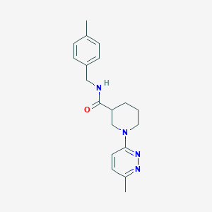 molecular formula C19H24N4O B2482188 N-(4-methylbenzyl)-1-(6-methylpyridazin-3-yl)piperidine-3-carboxamide CAS No. 2176069-36-4