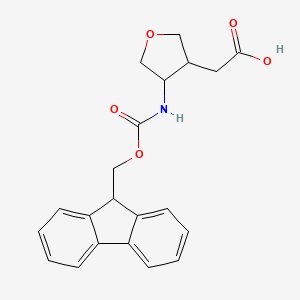 2-[4-(9H-Fluoren-9-ylmethoxycarbonylamino)oxolan-3-yl]acetic acid