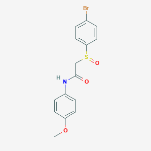 2-((4-Bromophenyl)sulfinyl)-N-(4-methoxyphenyl)acetamide