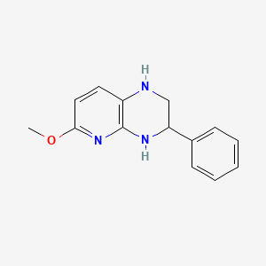 molecular formula C14H15N3O B2482253 6-methoxy-3-phenyl-1H,2H,3H,4H-pyrido[2,3-b]pyrazine CAS No. 1550184-16-1