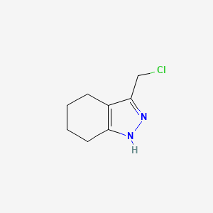 molecular formula C8H11ClN2 B2482291 3-(chloromethyl)-4,5,6,7-tetrahydro-1H-indazole CAS No. 114538-05-5; 807287-45-2