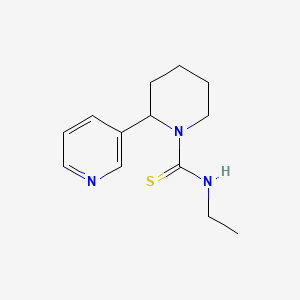 molecular formula C13H19N3S B2482321 N-ethyl-2-(pyridin-3-yl)piperidine-1-carbothioamide CAS No. 399002-62-1