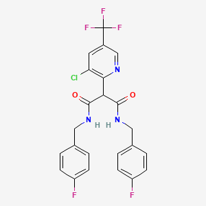 2-[3-chloro-5-(trifluoromethyl)-2-pyridinyl]-N~1~,N~3~-bis(4-fluorobenzyl)malonamide