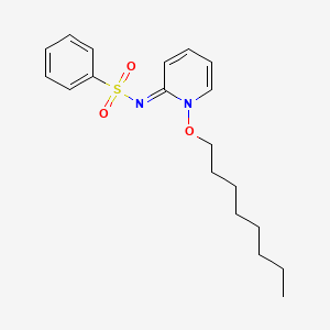 N-[(2E)-1-(Octyloxy)-1,2-dihydropyridin-2-ylidene]benzenesulfonamide