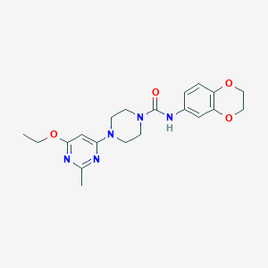 N-(2,3-dihydrobenzo[b][1,4]dioxin-6-yl)-4-(6-ethoxy-2-methylpyrimidin-4-yl)piperazine-1-carboxamide