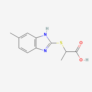 2-[(6-Methyl-1H-benzimidazol-2-yl)thio]-propanoic acid