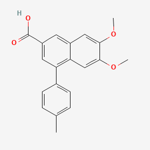 6,7-Dimethoxy-4-(4-methylphenyl)naphthalene-2-carboxylic acid