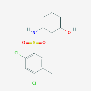 2,4-dichloro-N-(3-hydroxycyclohexyl)-5-methylbenzenesulfonamide