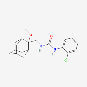 molecular formula C19H25ClN2O2 B2482448 1-(2-Chlorophenyl)-3-[(2-methoxyadamantan-2-yl)methyl]urea CAS No. 1797025-91-2