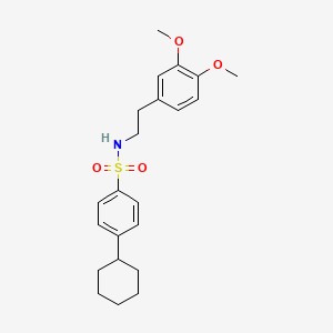 [2-(3,4-Dimethoxyphenyl)ethyl][(4-cyclohexylphenyl)sulfonyl]amine