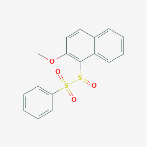 1-[(Benzenesulfonyl)sulfinyl]-2-methoxynaphthalene