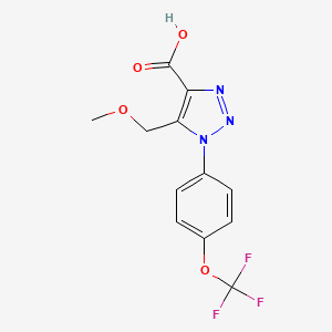 5-(methoxymethyl)-1-[4-(trifluoromethoxy)phenyl]-1H-1,2,3-triazole-4-carboxylic acid