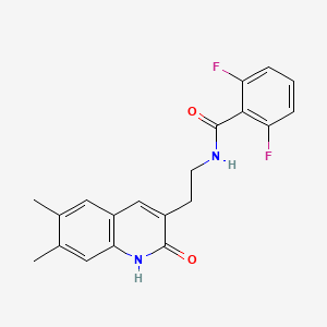 N-(2-(6,7-dimethyl-2-oxo-1,2-dihydroquinolin-3-yl)ethyl)-2,6-difluorobenzamide