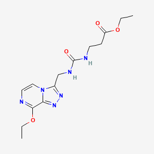 Ethyl 3-(3-((8-ethoxy-[1,2,4]triazolo[4,3-a]pyrazin-3-yl)methyl)ureido)propanoate