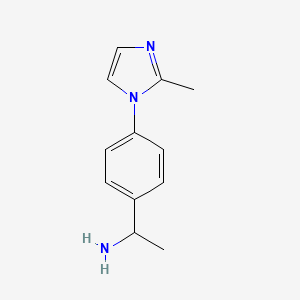 1-[4-(2-methyl-1H-imidazol-1-yl)phenyl]ethan-1-amine
