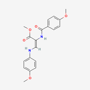Methyl 3-(4-methoxyanilino)-2-[(4-methoxybenzoyl)amino]acrylate