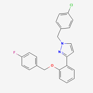 1-(4-chlorobenzyl)-3-{2-[(4-fluorobenzyl)oxy]phenyl}-1H-pyrazole