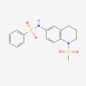 N-(1-methylsulfonyl-3,4-dihydro-2H-quinolin-6-yl)benzenesulfonamide