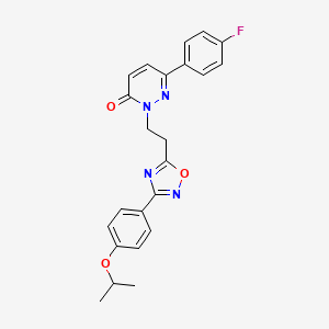 6-(4-fluorophenyl)-2-(2-(3-(4-isopropoxyphenyl)-1,2,4-oxadiazol-5-yl)ethyl)pyridazin-3(2H)-one