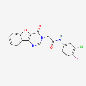 6-(butyrylamino)-N-(2-methylbenzyl)chromane-3-carboxamide