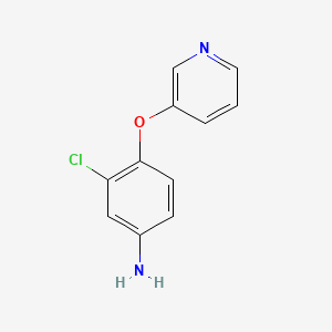 molecular formula C11H9ClN2O B2482560 3-Chloro-4-(pyridin-3-yloxy)aniline CAS No. 25935-37-9