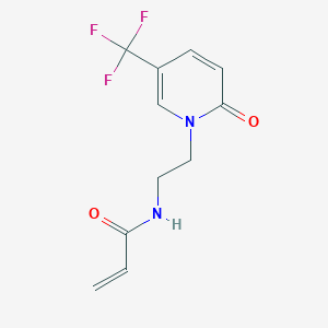 N-[2-[2-Oxo-5-(trifluoromethyl)pyridin-1-yl]ethyl]prop-2-enamide