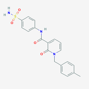 molecular formula C20H19N3O4S B2482574 1-[(4-methylphenyl)methyl]-2-oxo-N-(4-sulfamoylphenyl)-1,2-dihydropyridine-3-carboxamide CAS No. 946221-09-6