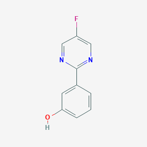 molecular formula C10H7FN2O B2482586 3-(5-Fluoropyrimidin-2-yl)phenol CAS No. 2460756-40-3