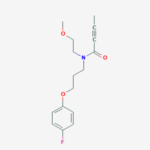 molecular formula C16H20FNO3 B2482598 N-[3-(4-Fluorophenoxy)propyl]-N-(2-methoxyethyl)but-2-ynamide CAS No. 2411265-67-1