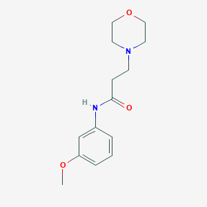 molecular formula C14H20N2O3 B248263 N-(3-methoxyphenyl)-3-(morpholin-4-yl)propanamide 