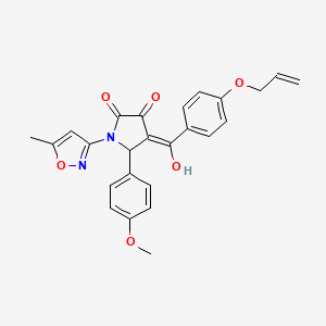 4-(4-(allyloxy)benzoyl)-3-hydroxy-5-(4-methoxyphenyl)-1-(5-methylisoxazol-3-yl)-1H-pyrrol-2(5H)-one
