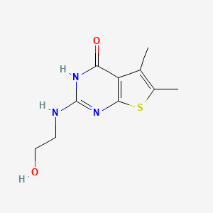2-((2-hydroxyethyl)amino)-5,6-dimethylthieno[2,3-d]pyrimidin-4(3H)-one