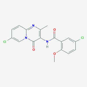 5-chloro-N-(7-chloro-2-methyl-4-oxo-4H-pyrido[1,2-a]pyrimidin-3-yl)-2-methoxybenzamide