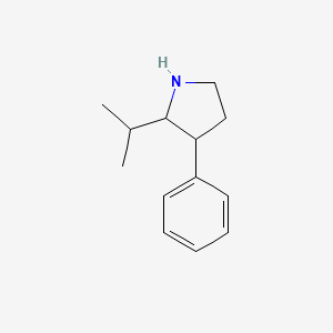 molecular formula C13H19N B2482704 3-Phenyl-2-(propan-2-yl)pyrrolidine CAS No. 1341613-58-8