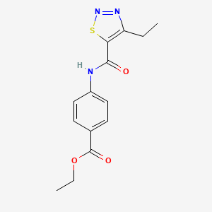 Ethyl 4-[(4-ethylthiadiazole-5-carbonyl)amino]benzoate