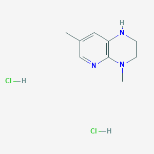 4,7-dimethyl-1H,2H,3H,4H-pyrido[2,3-b]pyrazine dihydrochloride