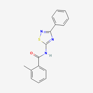 2-methyl-N-(3-phenyl-1,2,4-thiadiazol-5-yl)benzamide