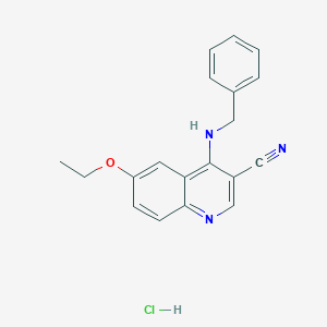 4-(Benzylamino)-6-ethoxyquinoline-3-carbonitrile hydrochloride