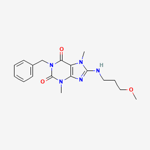 1-benzyl-8-((3-methoxypropyl)amino)-3,7-dimethyl-1H-purine-2,6(3H,7H)-dione