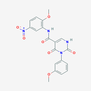 N-(2-methoxy-5-nitrophenyl)-3-(3-methoxyphenyl)-2,4-dioxo-1,2,3,4-tetrahydropyrimidine-5-carboxamide