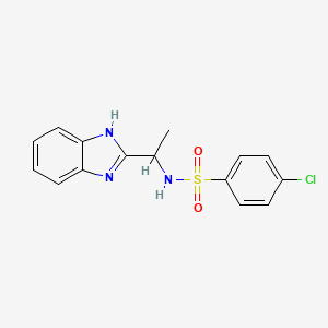 N-[1-(1H-benzimidazol-2-yl)ethyl]-4-chlorobenzenesulfonamide