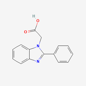 2-(2-phenyl-1H-1,3-benzodiazol-1-yl)acetic acid
