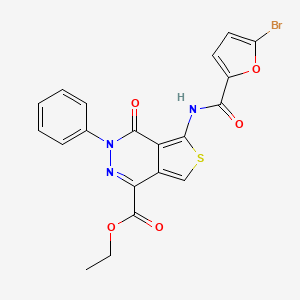 Ethyl 5-(5-bromofuran-2-carboxamido)-4-oxo-3-phenyl-3,4-dihydrothieno[3,4-d]pyridazine-1-carboxylate